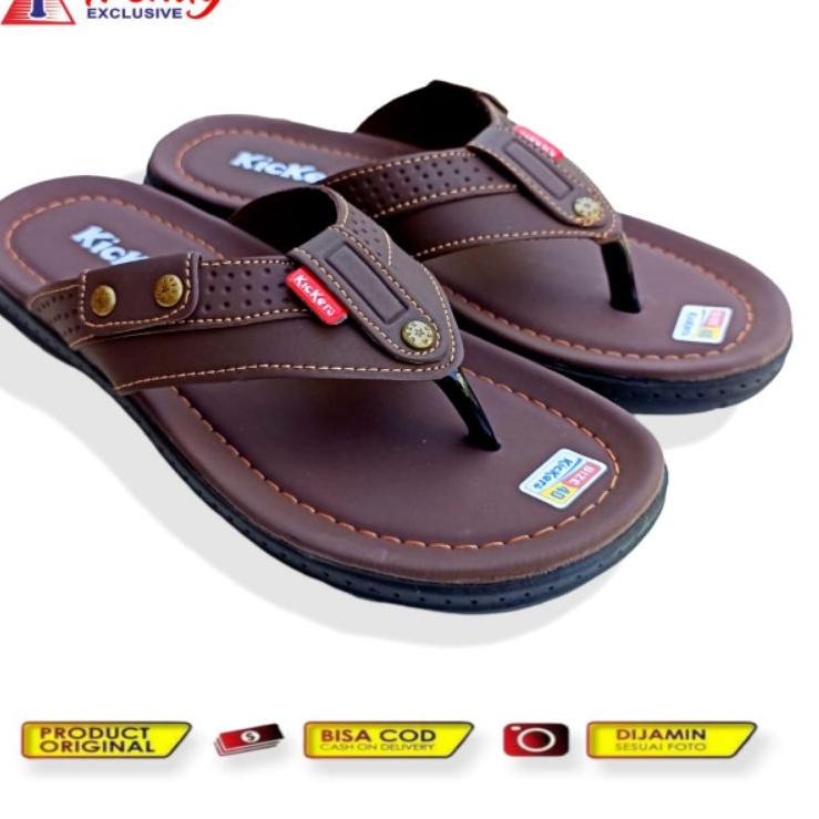Penjualan Terbanyak.. sandal pria premium / sandal pria terbaru / sandal pria dewasa / sandal pria k