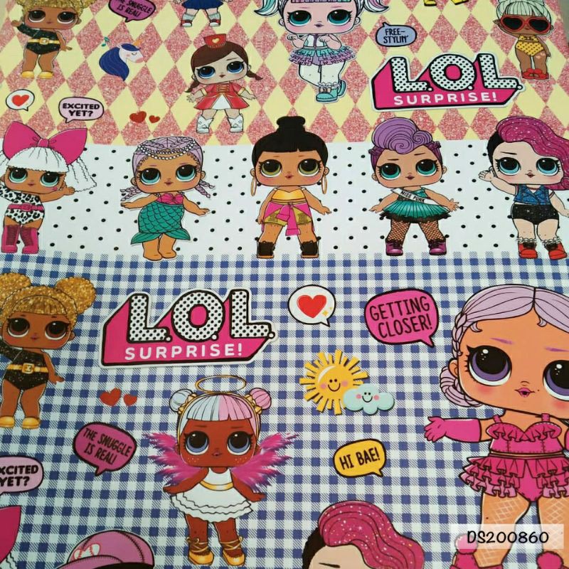 

TOKO ANQA-Kertas Kado motif LOL Surprise DS200860 Uk 49 x 65 cm