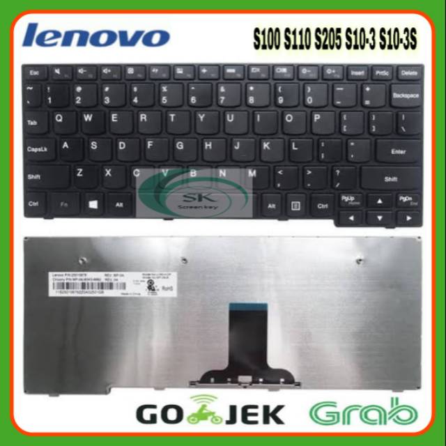 Keyboard Laptop Lenovo S100 S110 S205 S10-3 S10-3S