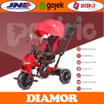 Sepeda Roda Tiga Anak Pacific 9951 lampu dan music