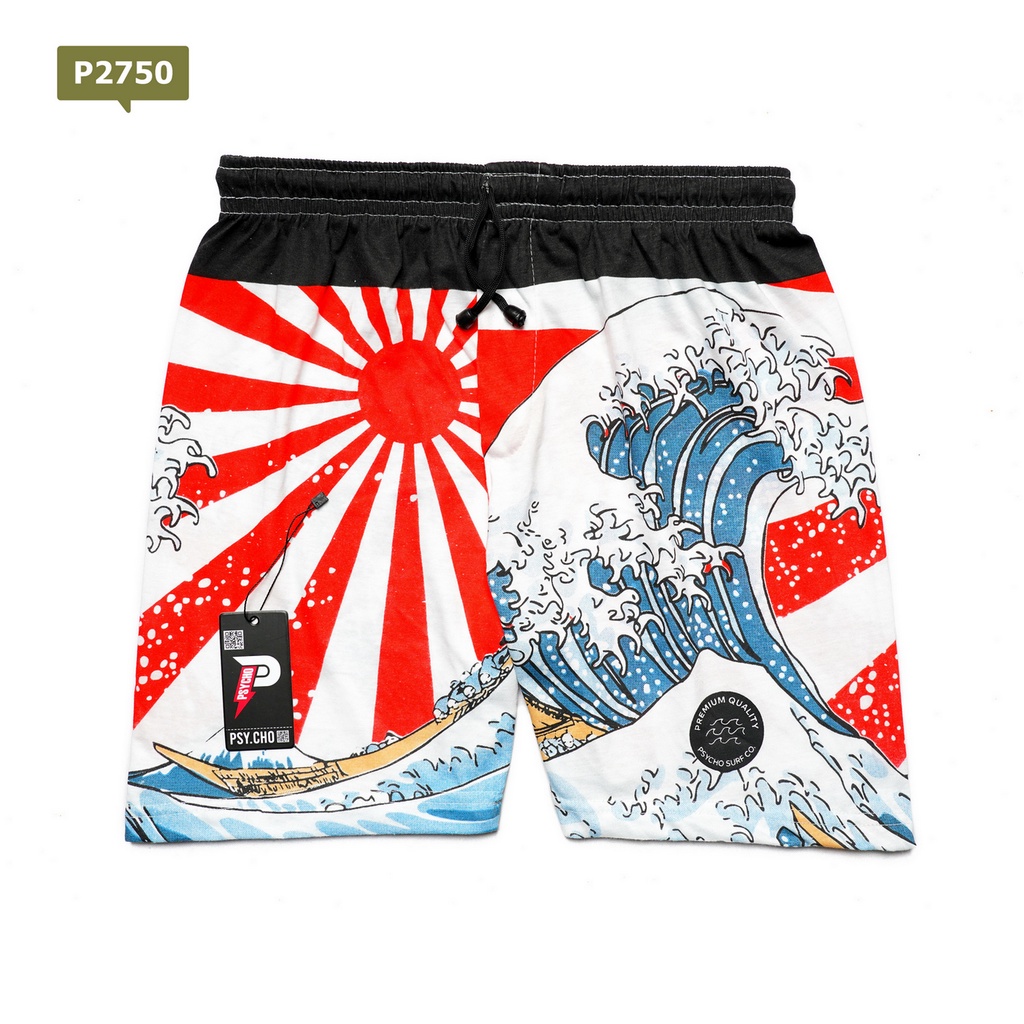 BEST SELLER - BOXER PRIA WANITA CELANA PENDEK GROSIR KOLOR PANTAI-DBM-X48