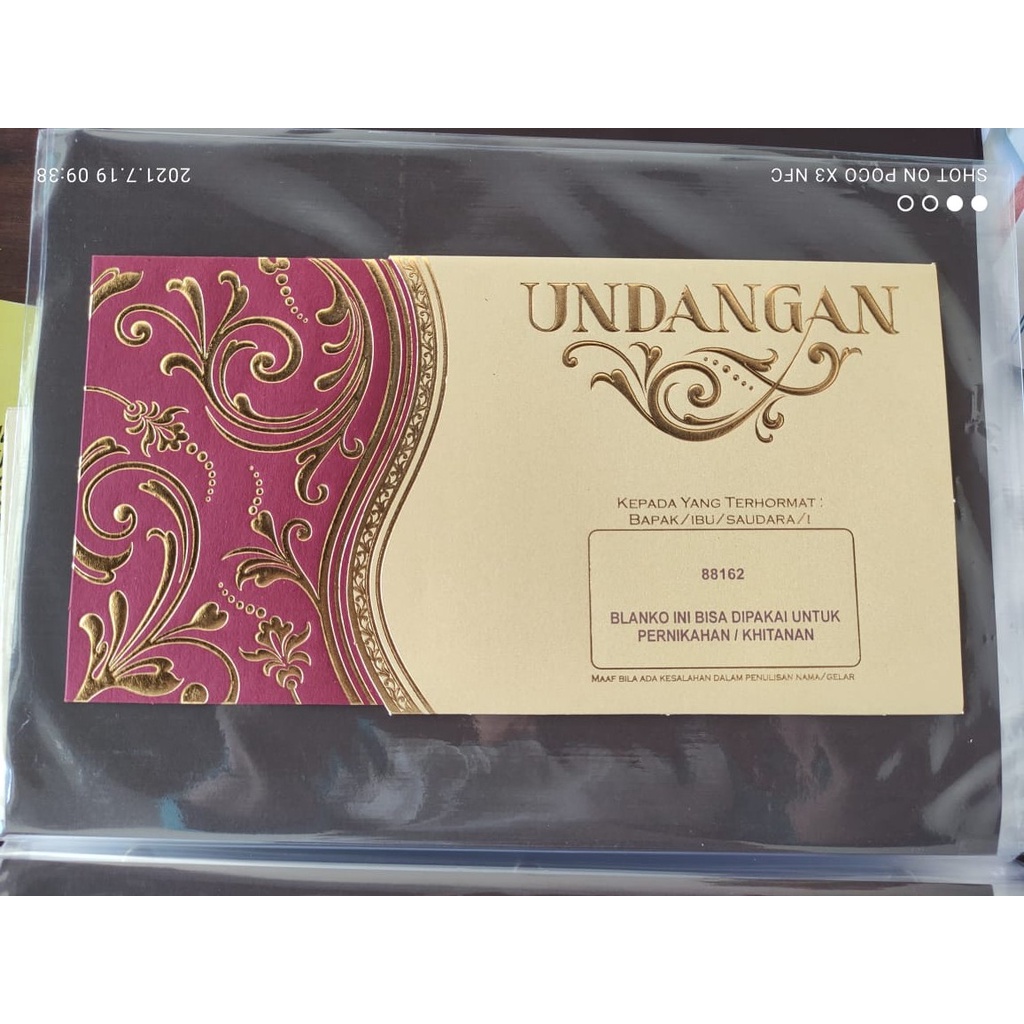 UNDANGAN BLANGKO ERBA 88162