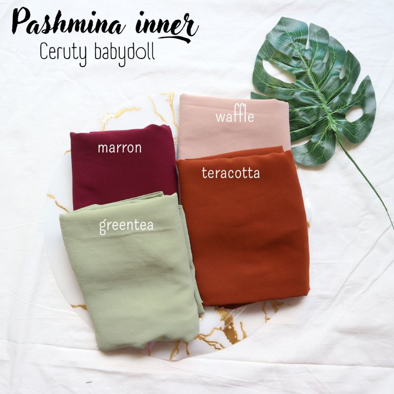 PASHMINA INNER 2in1 ceruty babydoll premium