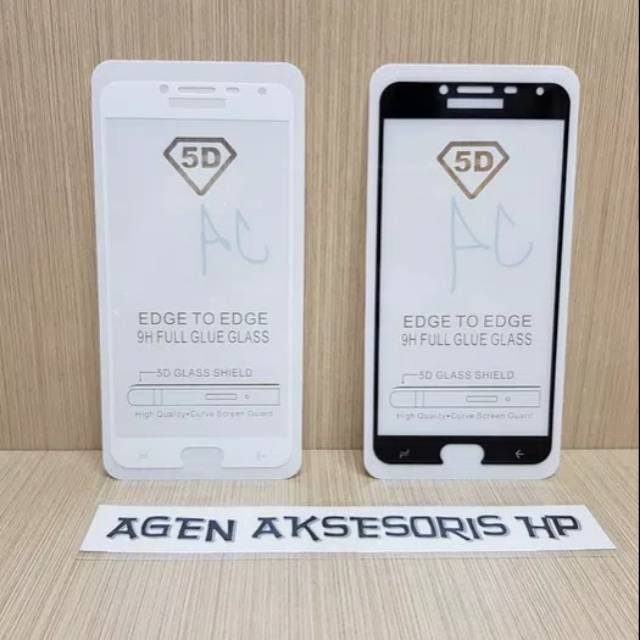 KOREAN Tempered Glass Samsung J4 2018 6.0&quot; FULL SCREEN TG 5D Samsung J400 FULL GLUE Anti Gores Kaca