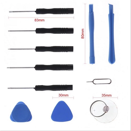 Obeng set Handphone 10 in 1 alat pembuka casing hp opening tools