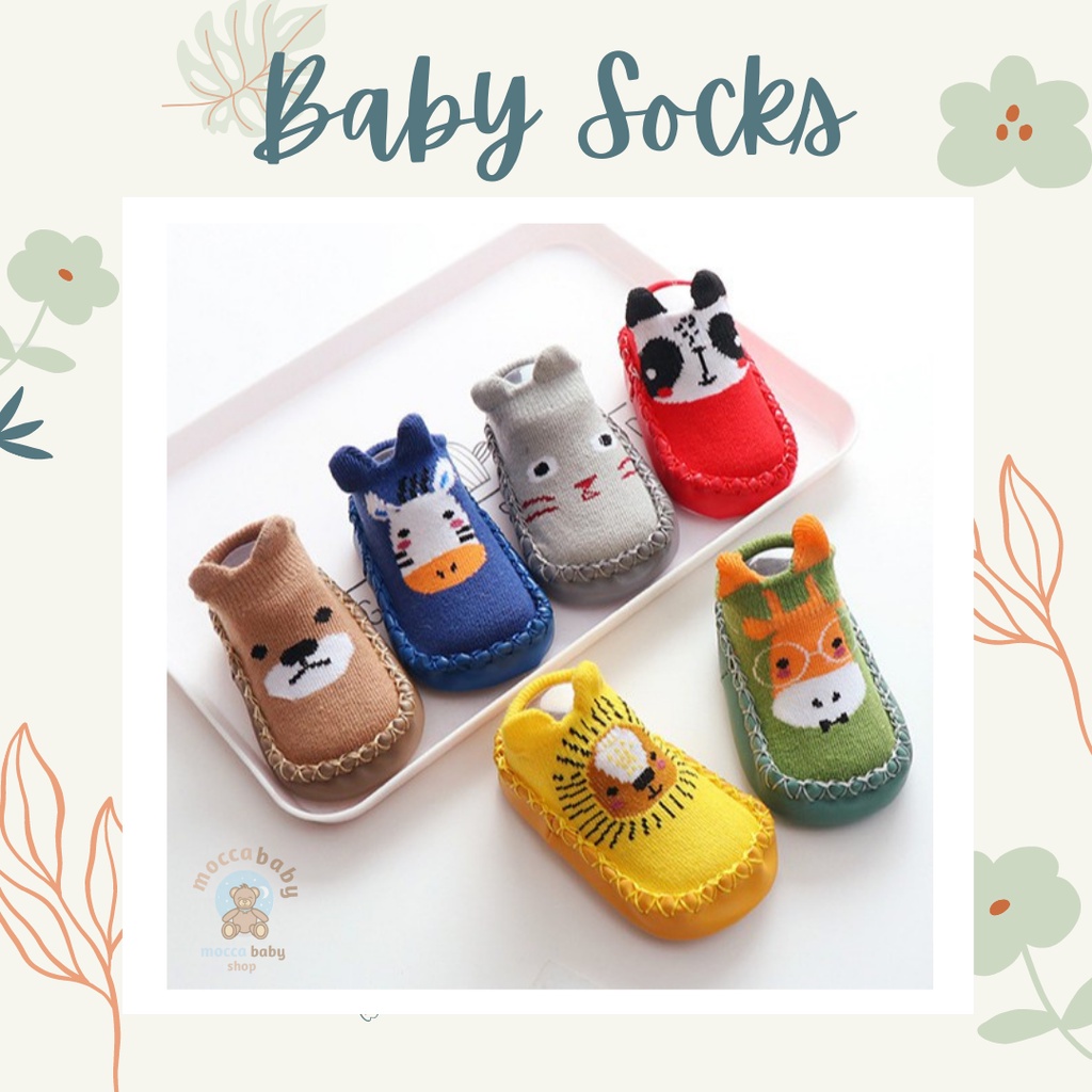 MBSS SEPATU PREWALKER ANTI SLIP BAYI KARAKTER ANIMAL CUTE / SEPATU KAOS KAKI KOREA FASHIONABLE / jungle inc