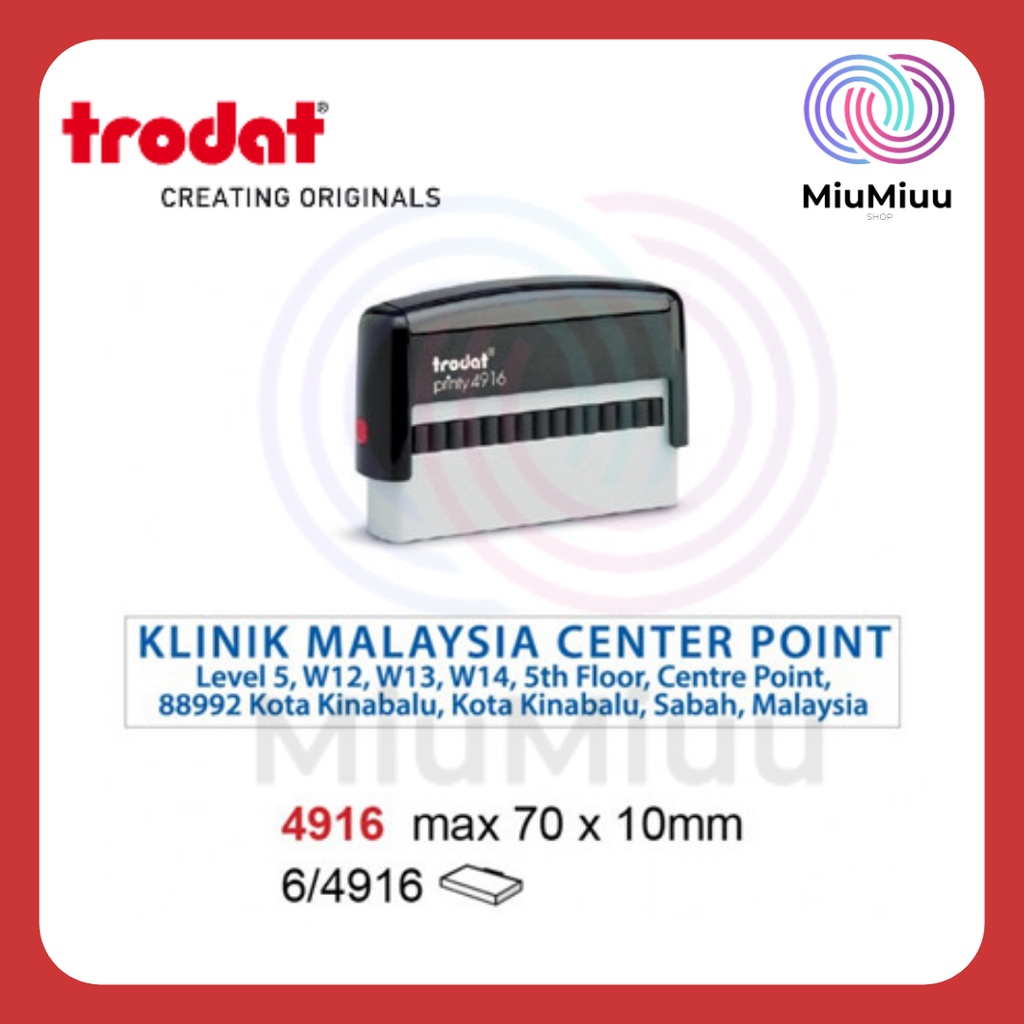 

STEMPEL TRODAT 4916 KOSONGAN 70X10 MM