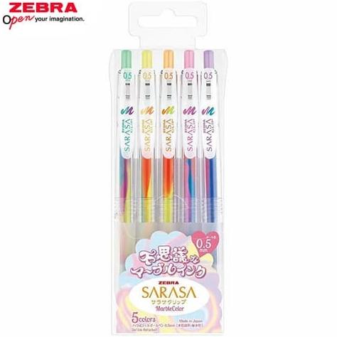 

ZEBRA SARASA CLIP 05 MARBLE SET 5