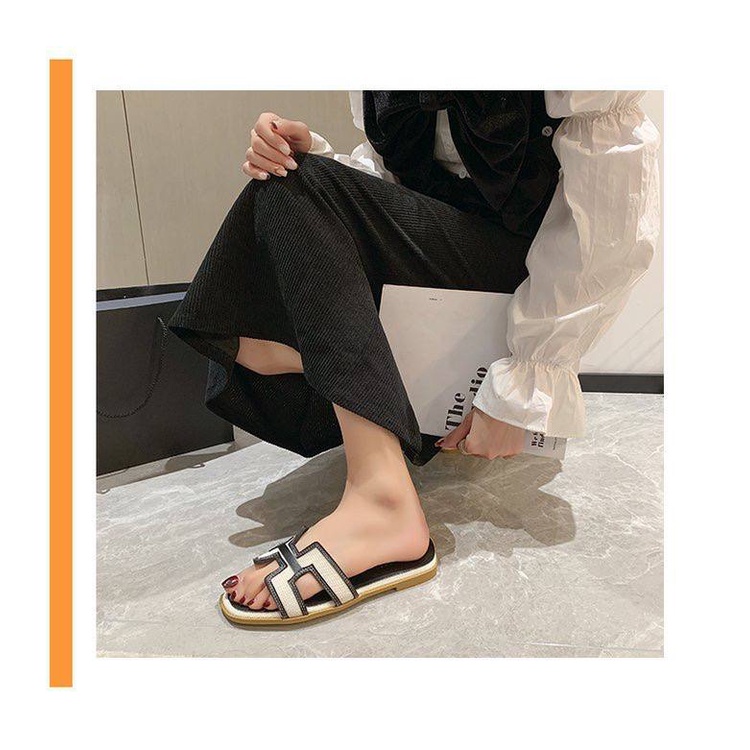 9018 2Tone Oran Sandal Wanita Import Sendal Murah