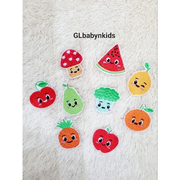 Patch Bordir Jahit Kawaii Series / Makanan Minuman Kawaii