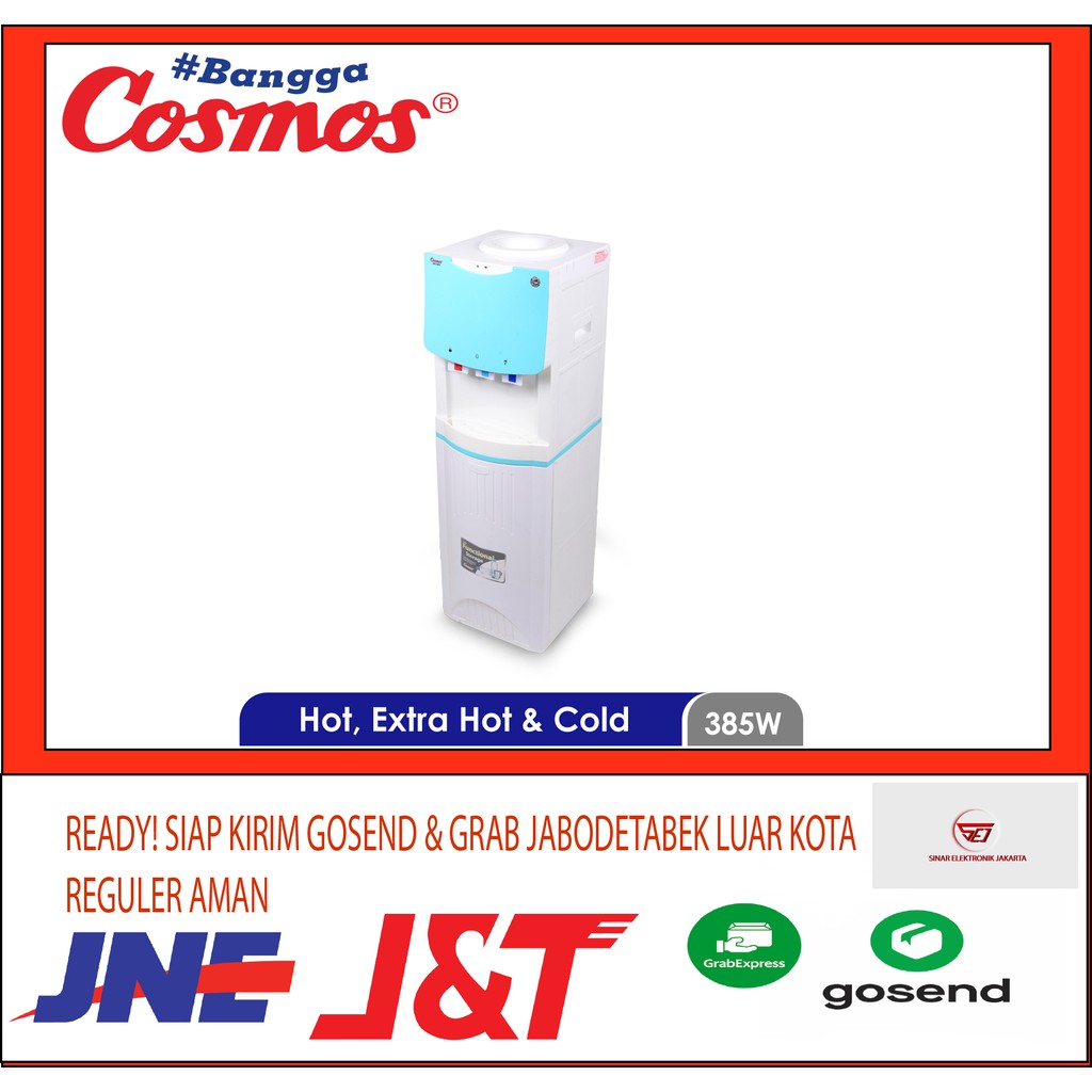 Dispenser Cosmos TINGGI CWD 5603. 3 KRAN PANAS DINGIN NORMAL