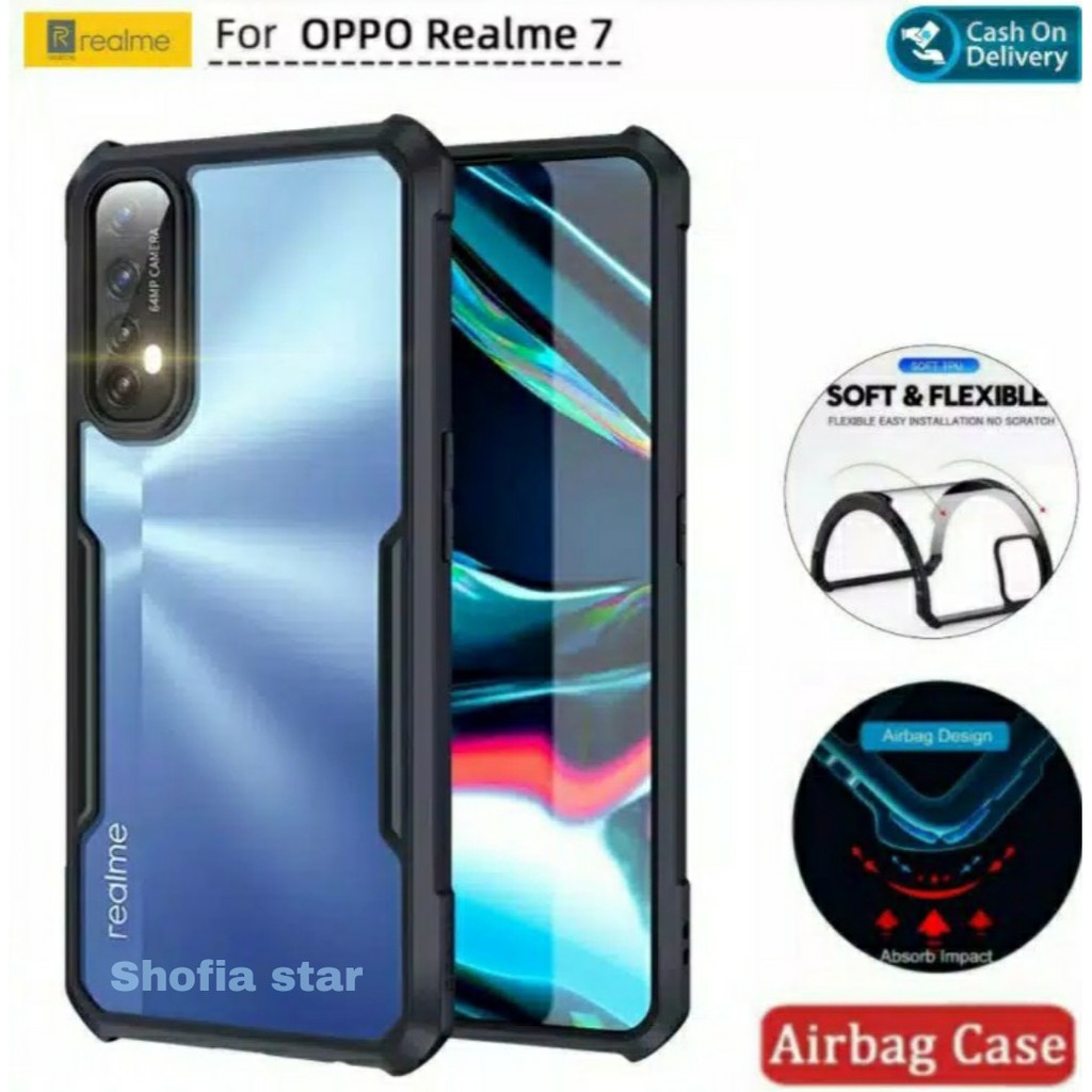 HardCase OPPO REALME 7pro Anti-fall Airbag Case Shockproof Clear