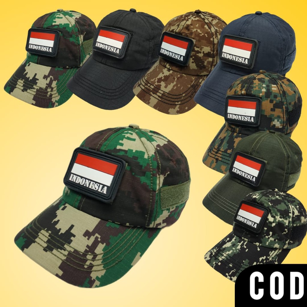 Topi Tactical Komando Tentara Army Loreng Militer Murah