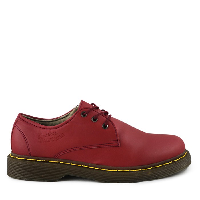 sepatu pria dr.martens unisex docmart low maroon dokmart kulit sepatu kasual formal kantor