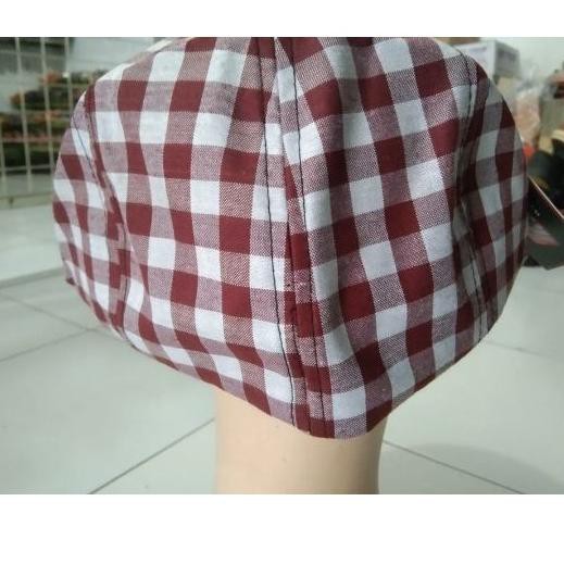 12.12 SALE Topi Patino Motif Kotak Kotak terbaru