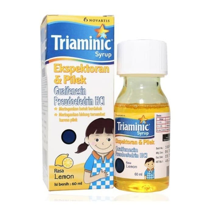 

TRIAMINIC SIRUP EKSPEKTORAN DAN PILEK 60ML LEMON