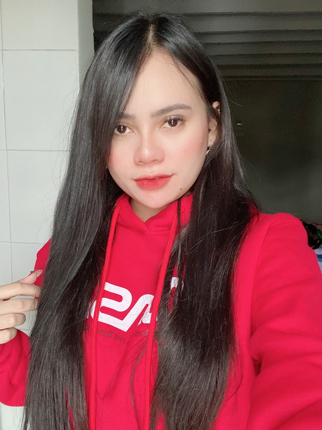 Hoodie N*sa Red Edition Usa By Hnm Original Fulltag