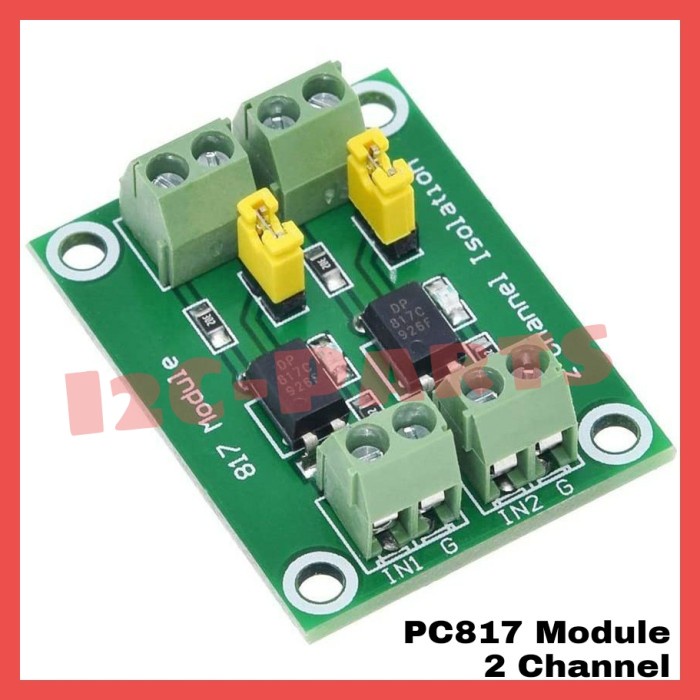 PC817 2 Channel Optocoupler Isolation Board 2 CH Opto Module