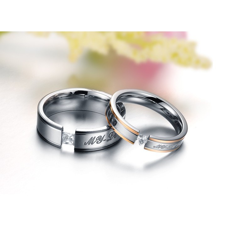 [ SALE / OBRAL] Cincin Couple Titanium / Cincin Couple Ring / Couple Pasangan / Cincin Tunangan C055