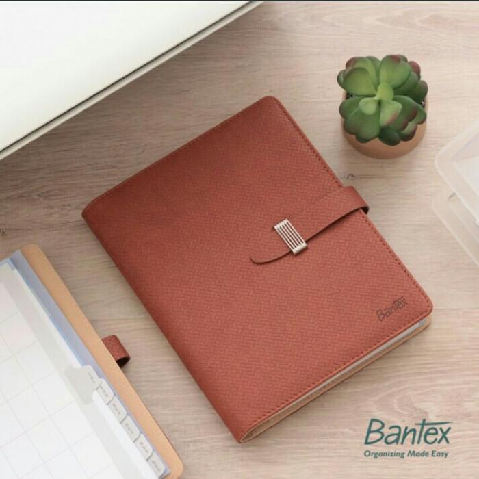 

Notebook / Buku Agenda Planner Cover Kulit Merk Bantex 7491 - Hitam