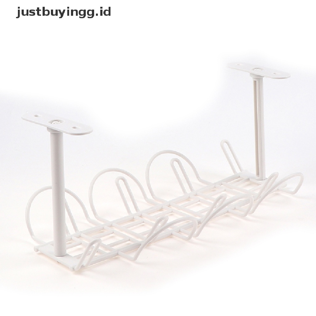 (Justbuyingg.Id) Rak Holder / Organizer Kabel Power Untuk Bawah Meja