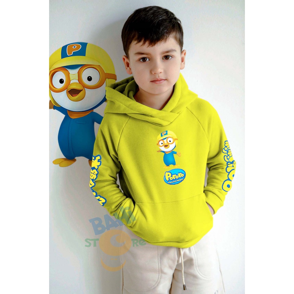 Sweater hoodie anak Bandung PORORO jaket switer anak anak
