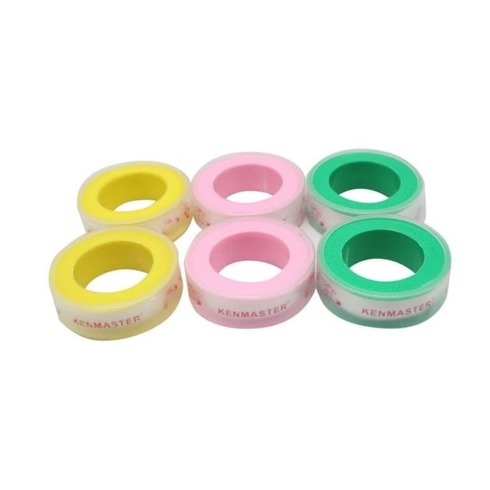 Seal Tape Warna Kenmaster 10 meter ukuran 1.5&quot; - 6 pcs