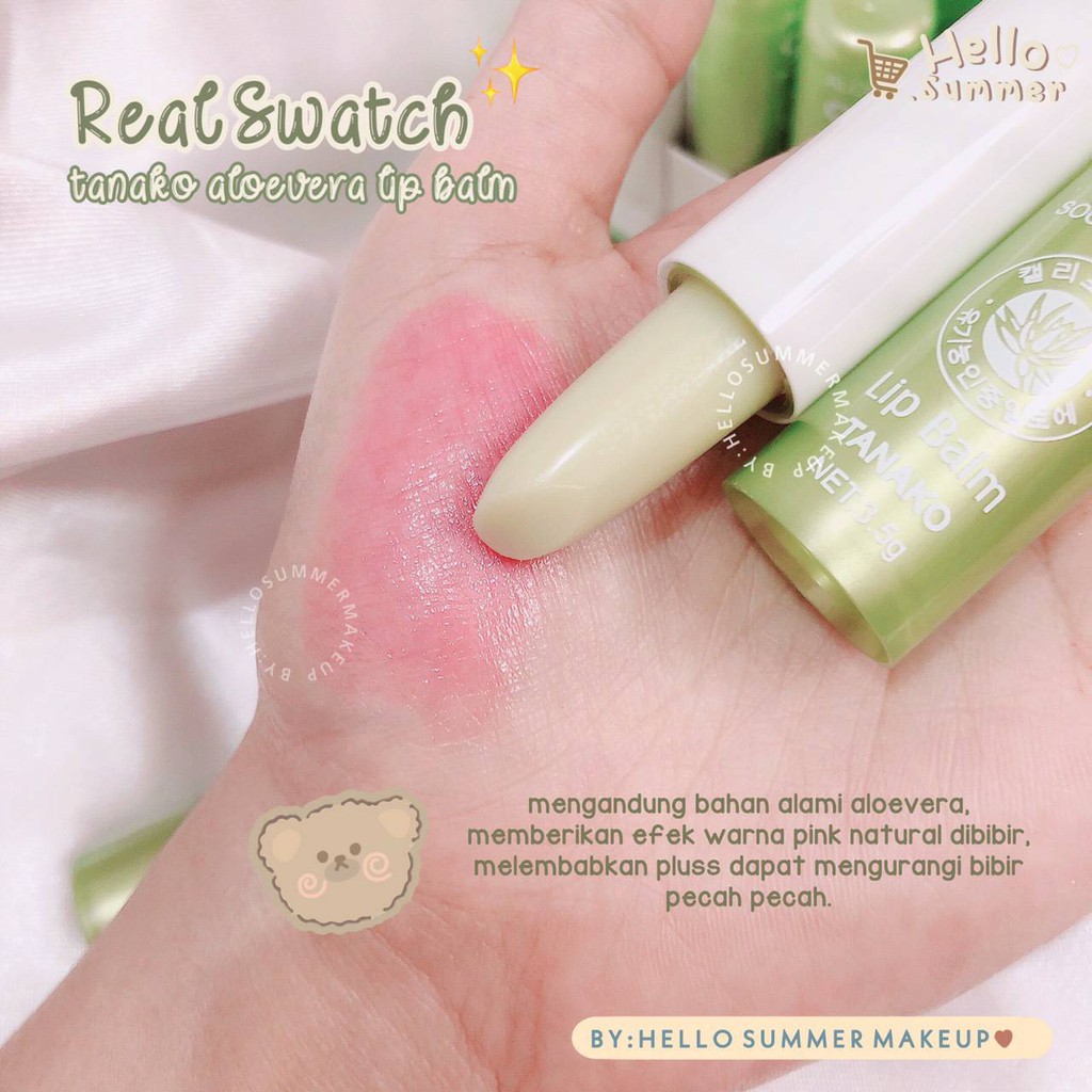 𝐋𝐈𝐏 𝐁𝐀𝐋𝐌 - Lily Aloevera 99% Natural Magic Lip Balm Menecrahkan Melembabkan Bibir Pecah Pecah 3.5g