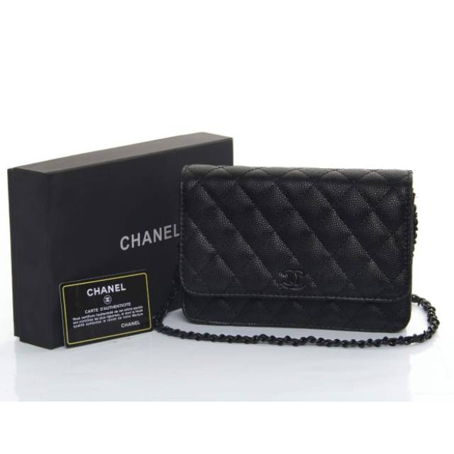 TAS TANGAN IMPORT WANITA MIRROR CHANEL WOC Classic black