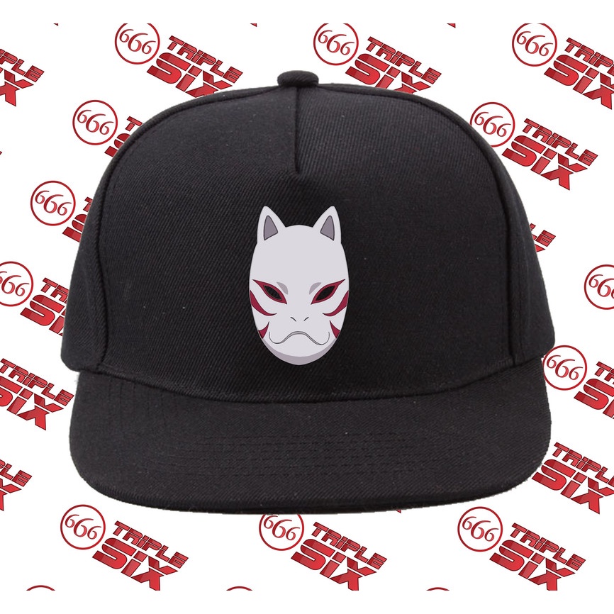 Topi Snapback Cotton Anime Naruto Anbu Mask