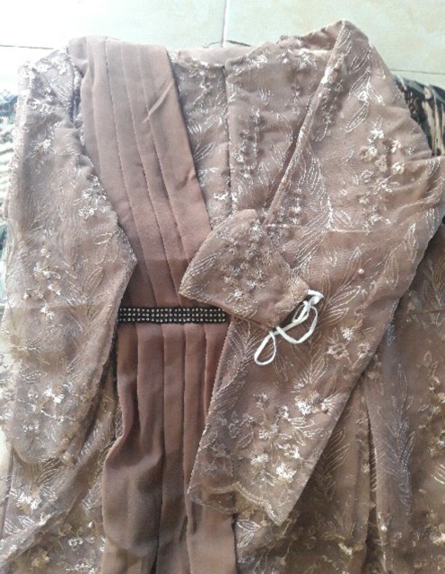 Setelan Aurora Selendang Ft Kemeja Batik-free Masker-kebaya Aurora Selendang-kebaya Kondangan-masker