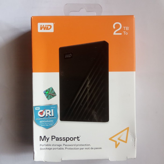 WD My Passport 2TB 2 TB Harddisk Hardisk Eksternal GARANSI