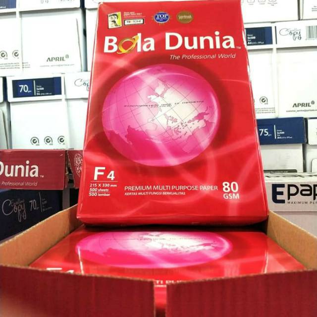 

Kertas F4 80 Gram Bola Dunia