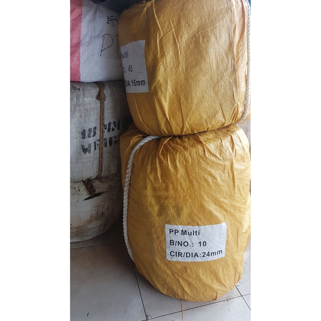 Tali Tambang Nilon | Tarik Tambang Nilon Putih 24 Mm Per Meter Lari