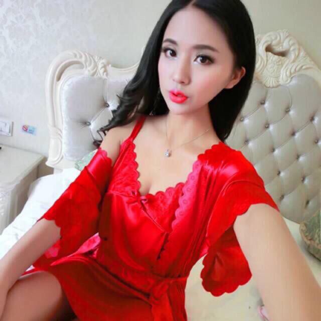 PROMO TERBARU     hokyfashion BAJU TIDUR KIMONO SATIN IMPORT TERMURAH + INNER DALAMAN