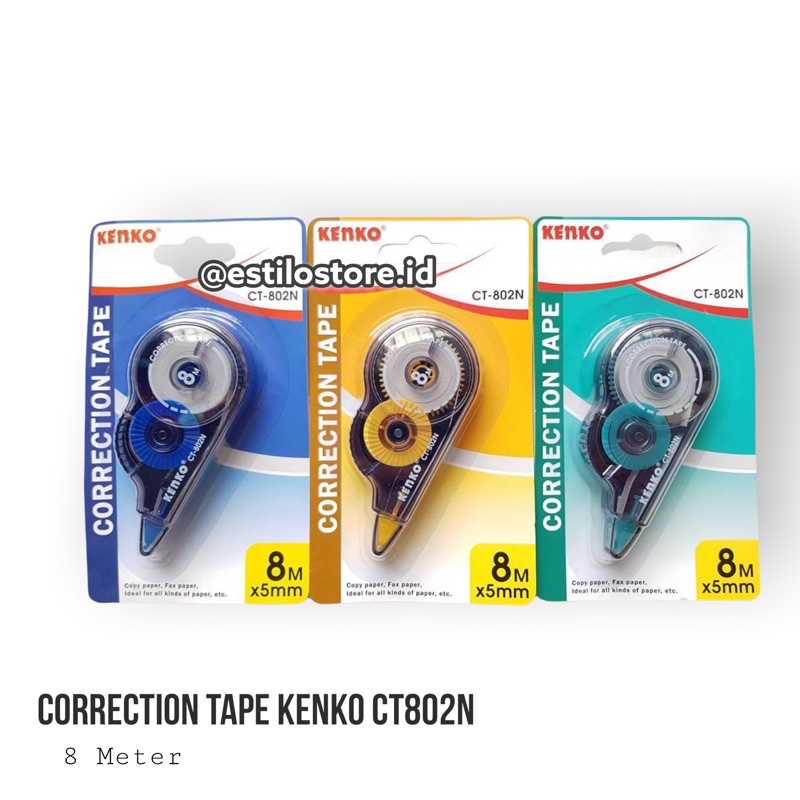 

TIP X KERTAS KENKO 8 M/CORRECTION TAPE/ TIPPEX KERTAS