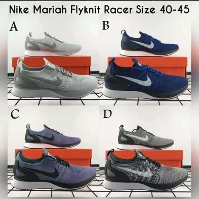 (T) TERLARIS sepatu Nike Flyknit Racer Mariah Original - sneakers pria -sepatu lari