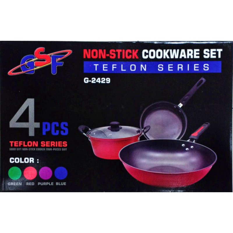 Panci Teflon Set Serbaguna GSF G-2429