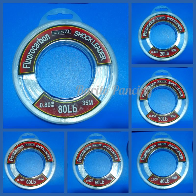 Senar Leader Kenzi Fluorocarbon Shockleader Senar Pancing