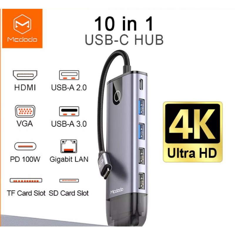 Mcdodo 10 in 1 Type-C HUB Connector Adapter