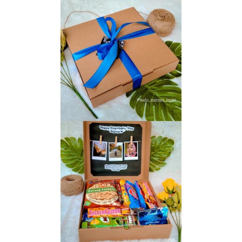 

KADO / BOX HAMPERS / BOX JAJANAN MURAH / KADO KEKINIAN / KADO MURAH / KADO UNIK