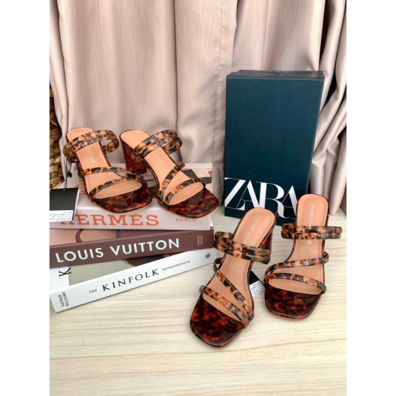 leopard heels with ankle strap