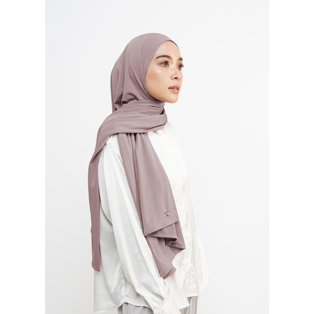 Hameeda - Jemma Instant Pashmina | Jersey-Dusty Burlwood