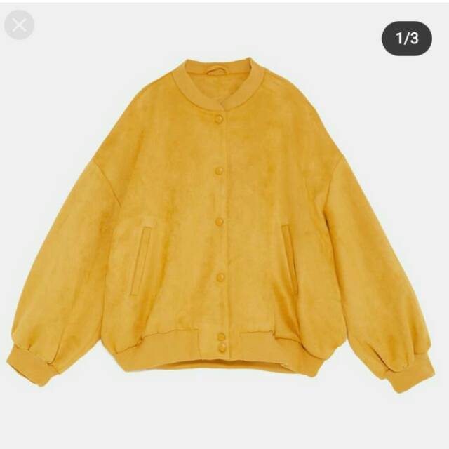 Zara suede bomber jacket