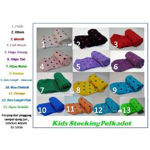 Dijual STOCKING ANAK   STOCKING POLKADOT   POLKA DOT   STOCKING MOTIF Limited