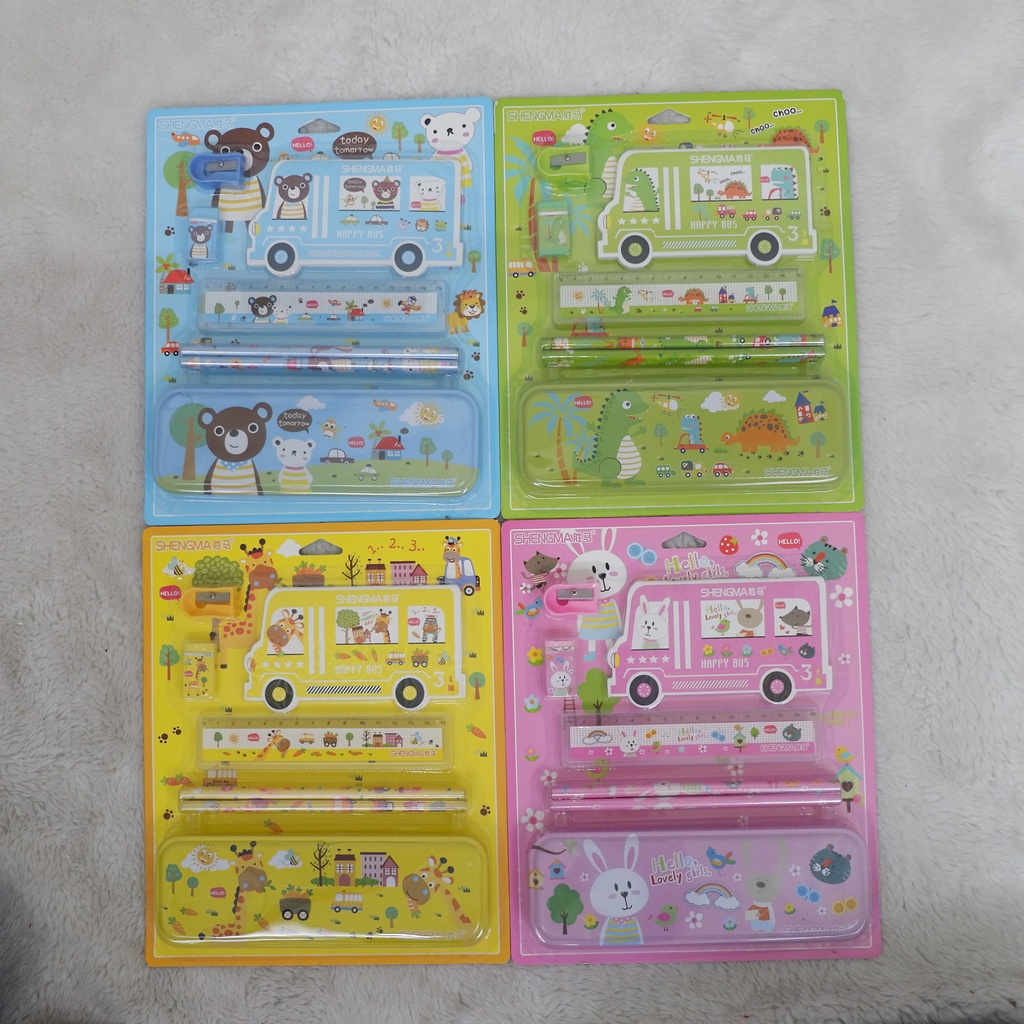 

STATIONERY SET #41183 Set Alat Tulis Anak Karakter Fancy Gambar Lucu