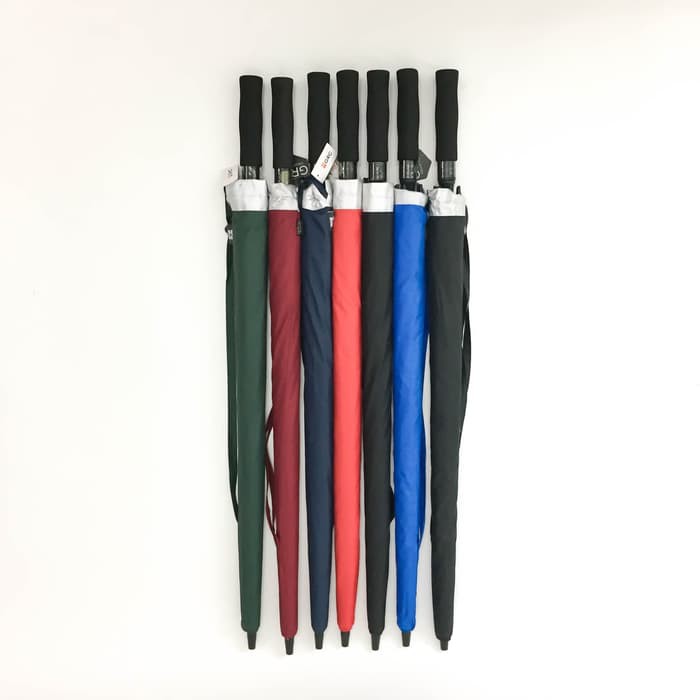 Payung tongkat / payung golf fiber GRC dua susun / payung JUMBO / payung fiber / payung kokoh / payung premium GRC - 75004 GROSIR custom Sablon ( bisa COD)