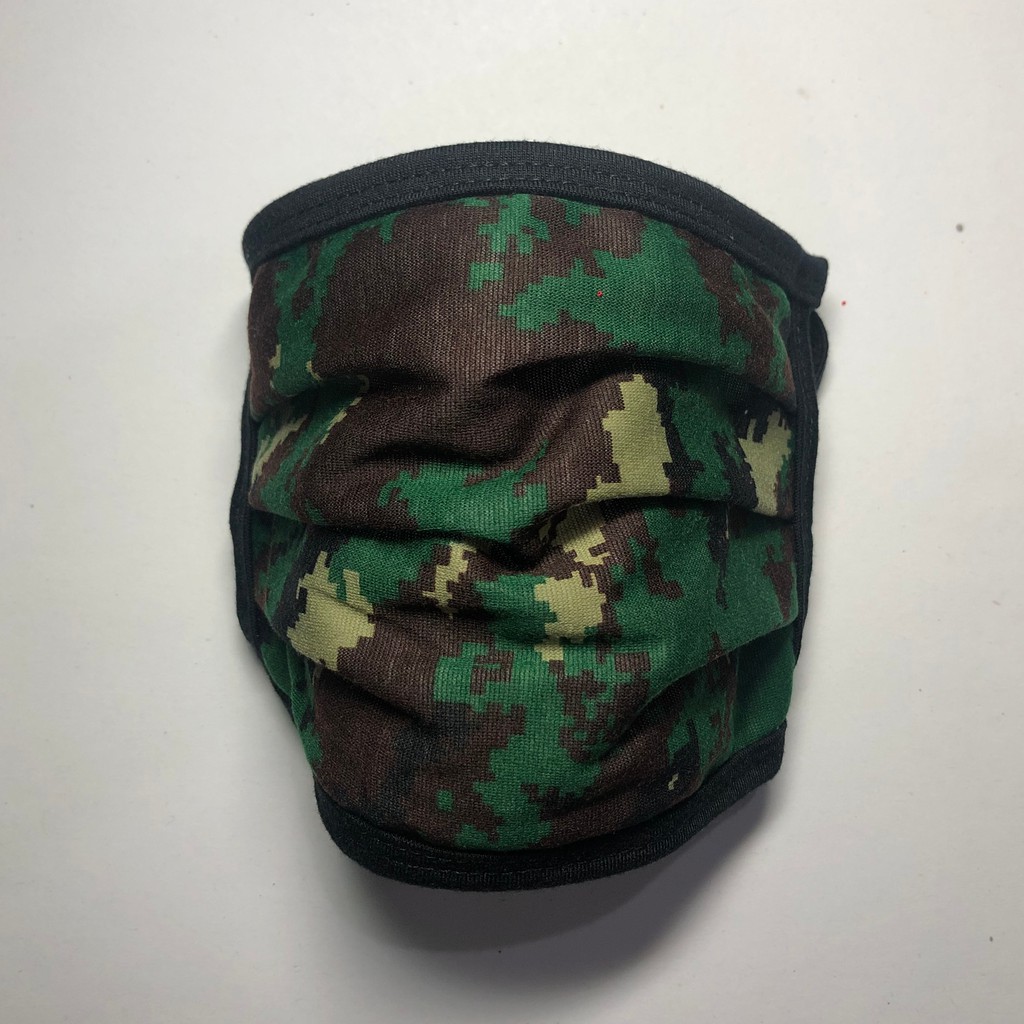 Masker Kain Non Medis 2 Ply TNI ARMY Tentara - 6PCS