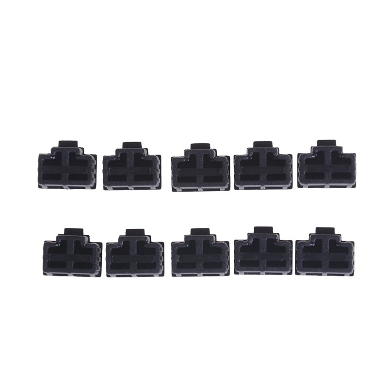 (Ele) 10pcs Plug Pelindung Port Ethernet Rj45 Anti Debu Warna Hitam / Putih