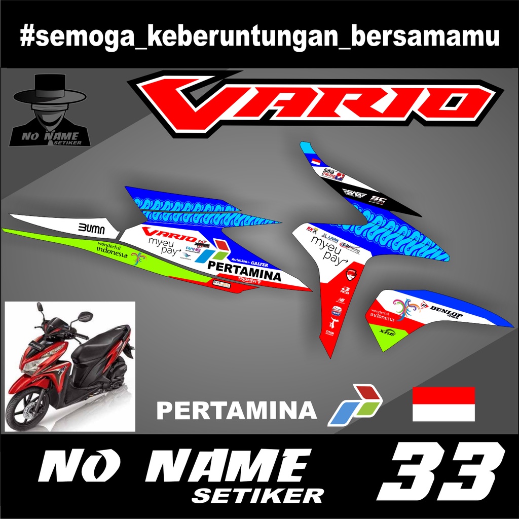 STIKER STRIPING VARIO TECHNO 125 FI 2014 (33) STRIPING STIKER LIST